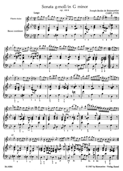 Sonate g-Moll op. 44/4 玻瓦莫提耶 騎熊士版 | 小雅音樂 Hsiaoya Music