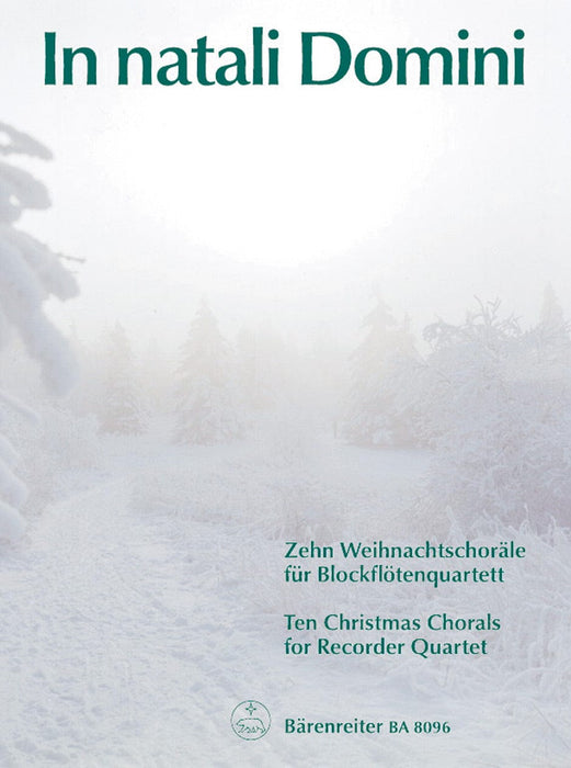 In natali Domini für Recorder Quartet -10 Weihnachtschoräle- 10 Christmas Chorales 四重奏 合唱 騎熊士版 | 小雅音樂 Hsiaoya Music