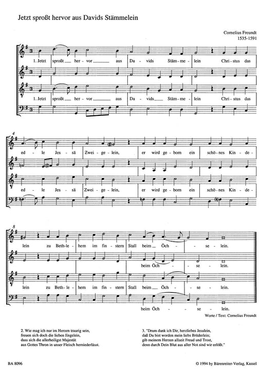 In natali Domini für Recorder Quartet -10 Weihnachtschoräle- 10 Christmas Chorales 四重奏 合唱 騎熊士版 | 小雅音樂 Hsiaoya Music