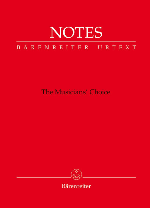 Notes -The Musician's Choice- (Bärenreiter notebook with red cover) The Musician's Choice 騎熊士版 | 小雅音樂 Hsiaoya Music