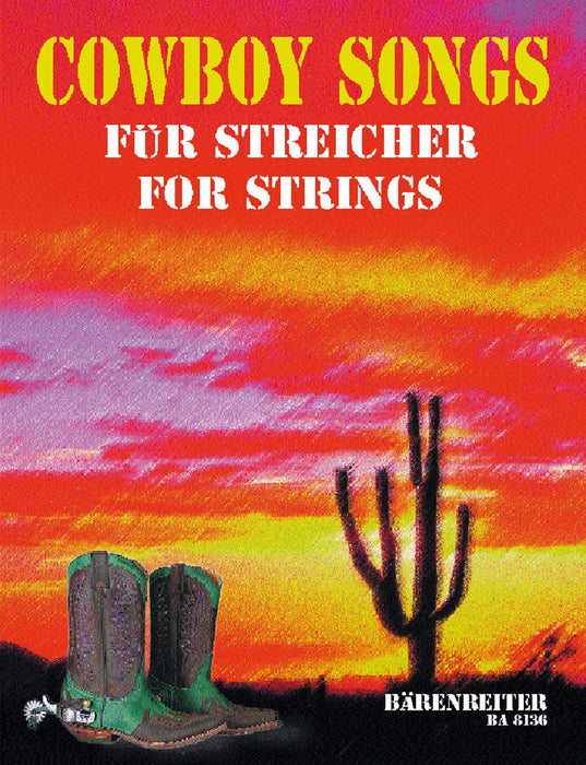 Cowboy Songs for Strings -Arrangements. score with 5 parts (V I, VII, Va (V III)- 弦樂 騎熊士版 | 小雅音樂 Hsiaoya Music