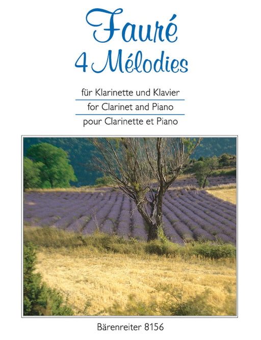4 Mélodies für Klarinette und Klavier 佛瑞 騎熊士版 | 小雅音樂 Hsiaoya Music