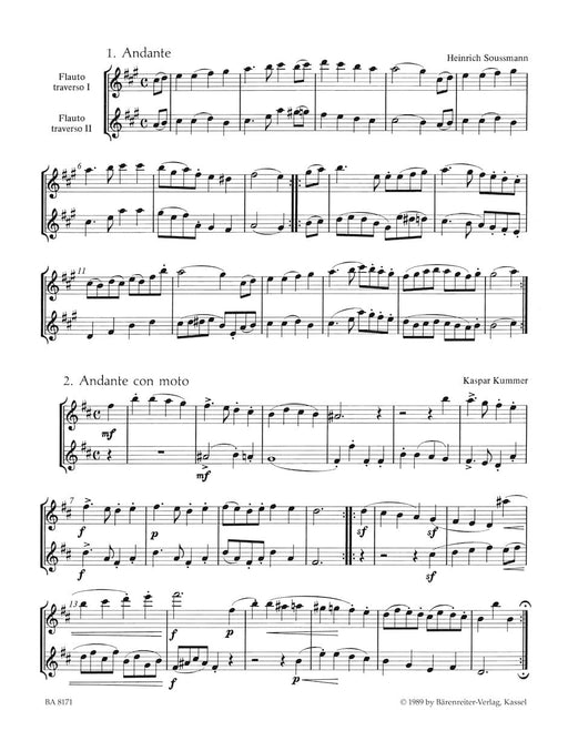 Flötenduos aus drei Jahrhunderten. Heft 1 二重奏 騎熊士版 | 小雅音樂 Hsiaoya Music