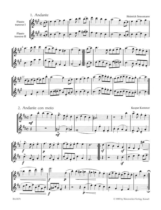 Flötenduos aus drei Jahrhunderten. Heft 1 二重奏 騎熊士版 | 小雅音樂 Hsiaoya Music