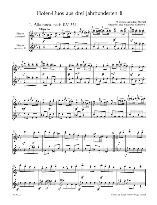 Flötenduos aus drei Jahrhunderten. Heft 2 二重奏 騎熊士版 | 小雅音樂 Hsiaoya Music