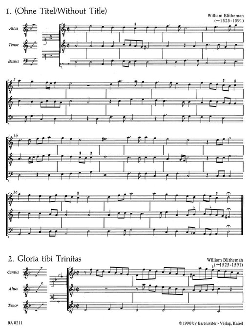 Ensemblesätze für Streich- oder Wind Instruments (aus dem Mulliner Book (ca. 1560)) 管樂 馬利納曲集 騎熊士版 | 小雅音樂 Hsiaoya Music