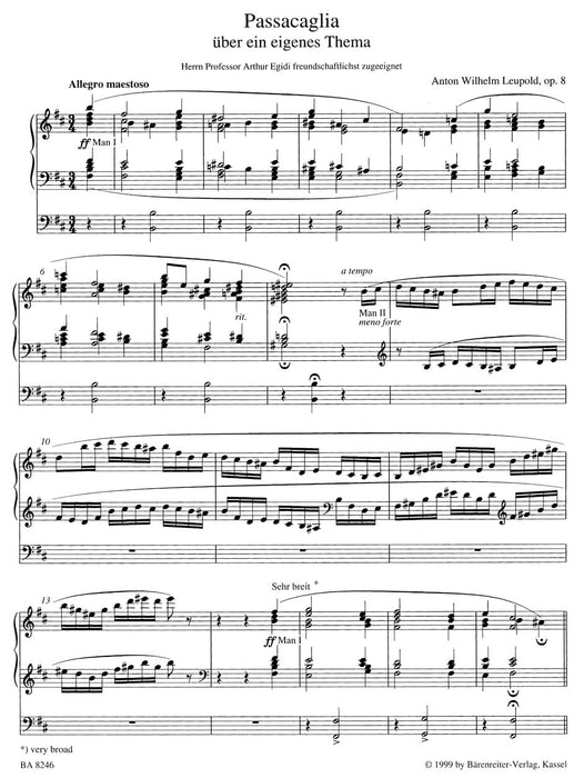 Passacaglia h-Moll op. 8 騎熊士版 | 小雅音樂 Hsiaoya Music