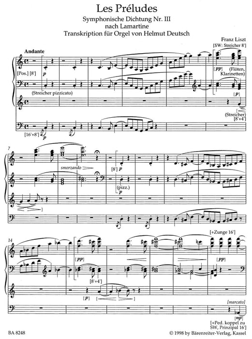 Les Préludes -Symphonische Dichtung nach Lamartine. Transkription- Symphonic Poem. 李斯特 交響詩 騎熊士版 | 小雅音樂 Hsiaoya Music