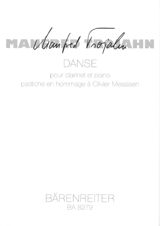 Danse pour clarinette et Piano (1997/2000) -pastiche en hommage à Olivier Messiaen- pastiche en hommage à Olivier Messiaen 豎笛 鋼琴 騎熊士版 | 小雅音樂 Hsiaoya Music