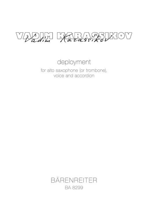 Deployment für Frauenstimme, Akkordeon Solo, Alt-Saxophon Solo, Posaune Solo (1998–2002) 獨奏 騎熊士版 | 小雅音樂 Hsiaoya Music