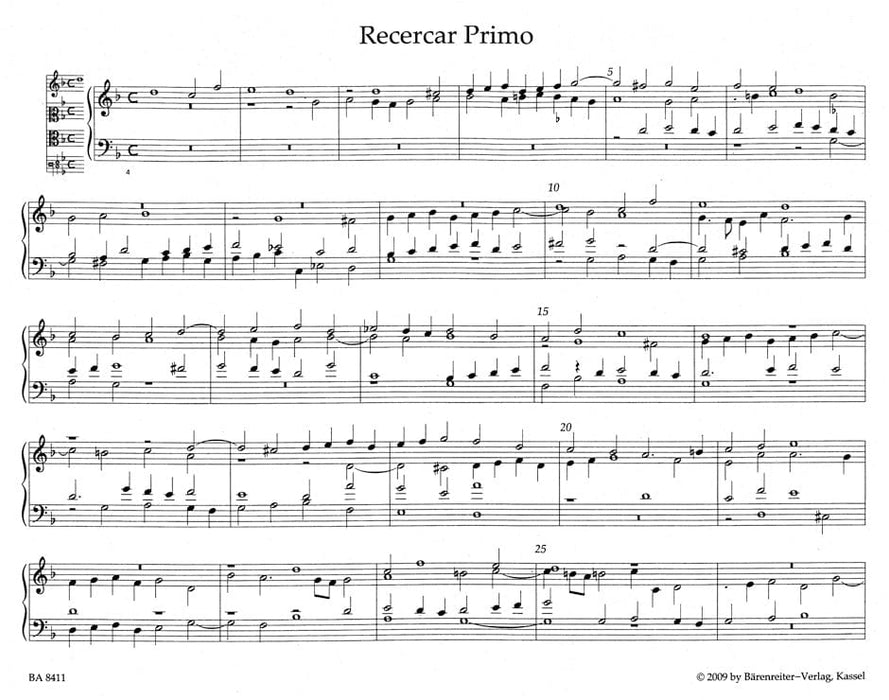 Recercari, et Canzoni franzese (Rom, Zannetti, 1615, ?1618) 弗雷斯科巴第 騎熊士版 | 小雅音樂 Hsiaoya Music