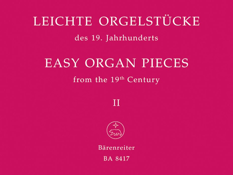 Easy Organ Pieces, Volume 2 管風琴 小品 騎熊士版 | 小雅音樂 Hsiaoya Music