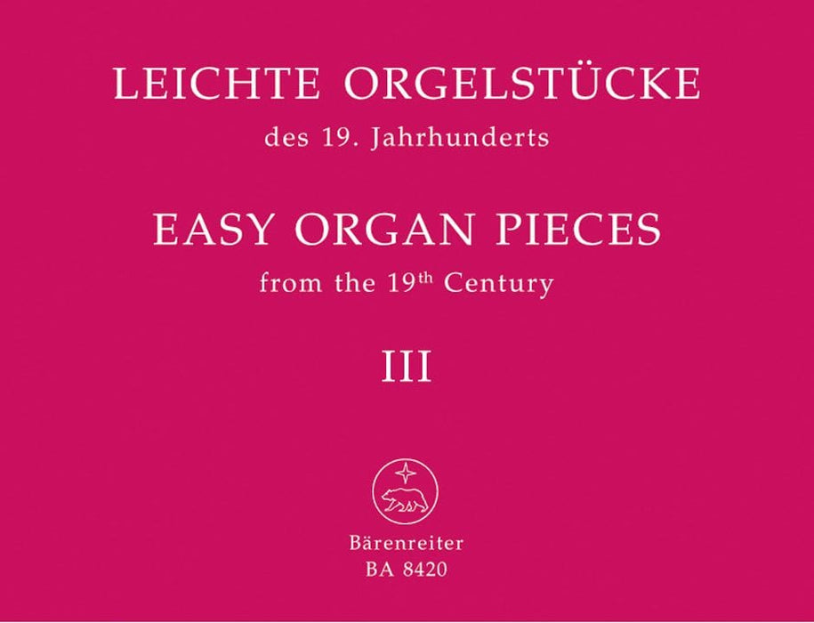 Easy Organ Pieces, Volume 3 管風琴 小品 騎熊士版 | 小雅音樂 Hsiaoya Music