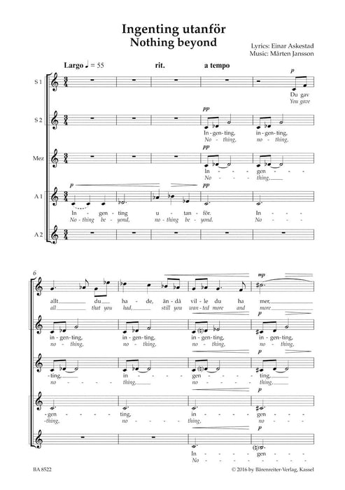 Ingenting utanför (Nothing beyond) 騎熊士版 | 小雅音樂 Hsiaoya Music