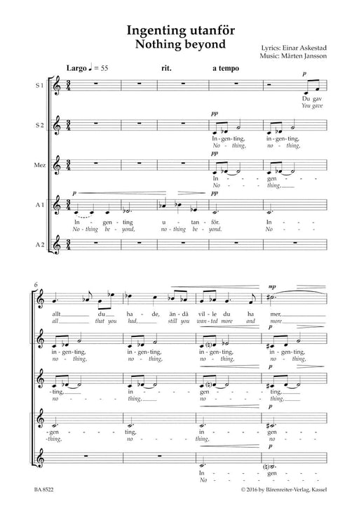 Ingenting utanför (Nothing beyond) 騎熊士版 | 小雅音樂 Hsiaoya Music