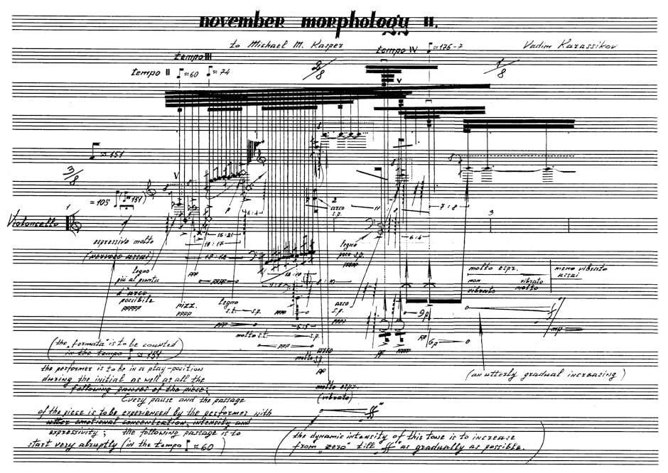 November Morphology II für Cello Solo (1999) 大提琴 獨奏 騎熊士版 | 小雅音樂 Hsiaoya Music