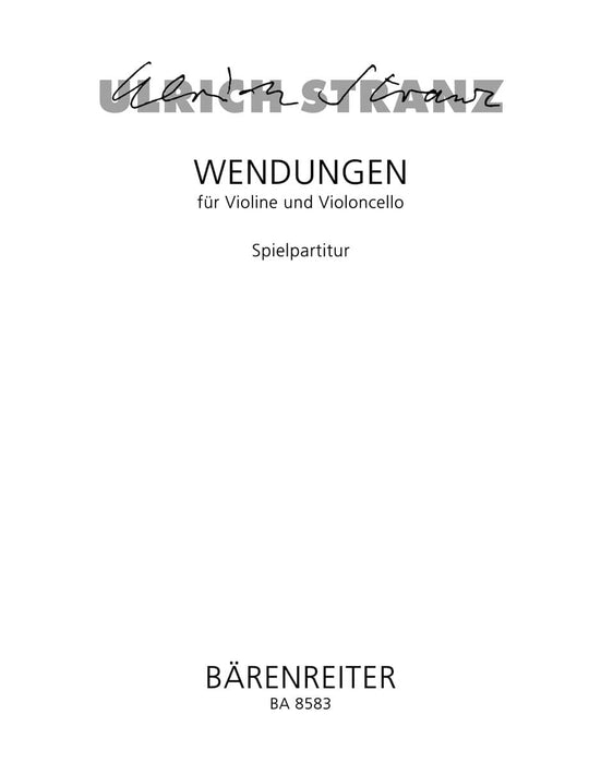 Wendungen für Violine und Violoncello (1971) 小提琴 大提琴 騎熊士版 | 小雅音樂 Hsiaoya Music