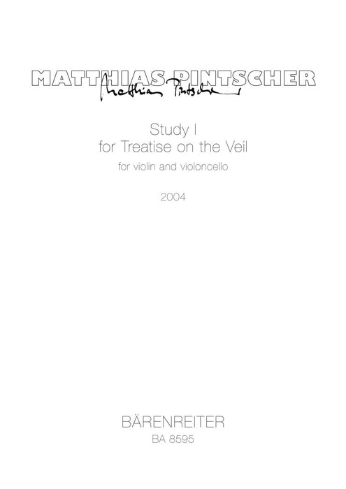 Study I for Treatise on the Veil für Violine, Cello (2004) 小提琴 大提琴 騎熊士版 | 小雅音樂 Hsiaoya Music