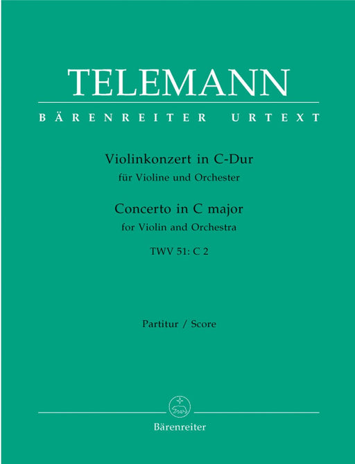 Concerto for Violin and Orchestra C major TWV 51:C2 泰勒曼 協奏曲 小提琴 管弦樂團 騎熊士版 | 小雅音樂 Hsiaoya Music