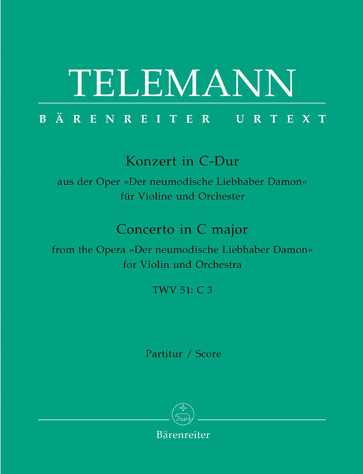 Concerto for Violin and Orchestra C major TWV 51:C 3 (From the opera "Der neumodische Liebhaber Damon") 泰勒曼 協奏曲 小提琴 管弦樂團 歌劇 騎熊士版 | 小雅音樂 Hsiaoya Music