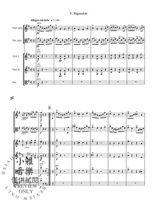 From Holbergs Time for String Orchestra op. 40 葛利格 弦樂團 熊騎士版(小熊版) | 小雅音樂 Hsiaoya Music