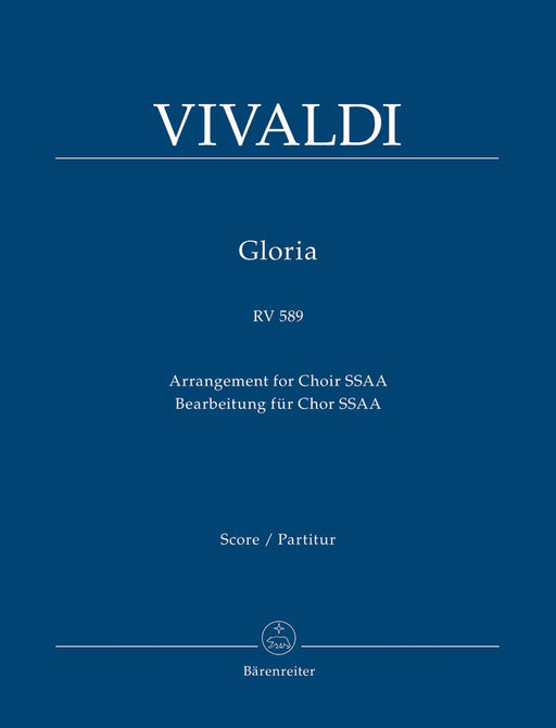 Gloria RV 589 (Arrangement for Choir SSAA) 韋瓦第 編曲 騎熊士版 | 小雅音樂 Hsiaoya Music