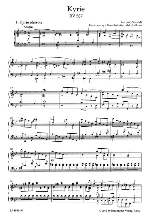 Kyrie RV 587 (Arrangement for Choir SSAA) 韋瓦第 編曲 騎熊士版 | 小雅音樂 Hsiaoya Music