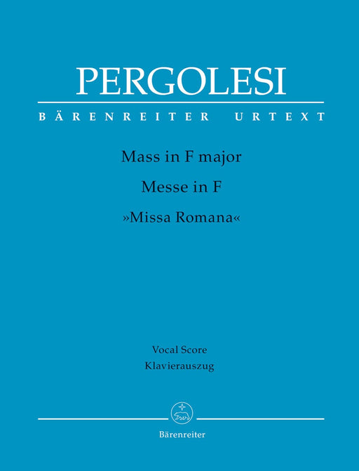 Mass F major "Missa Romana" 裴哥雷西 彌撒曲 騎熊士版 | 小雅音樂 Hsiaoya Music
