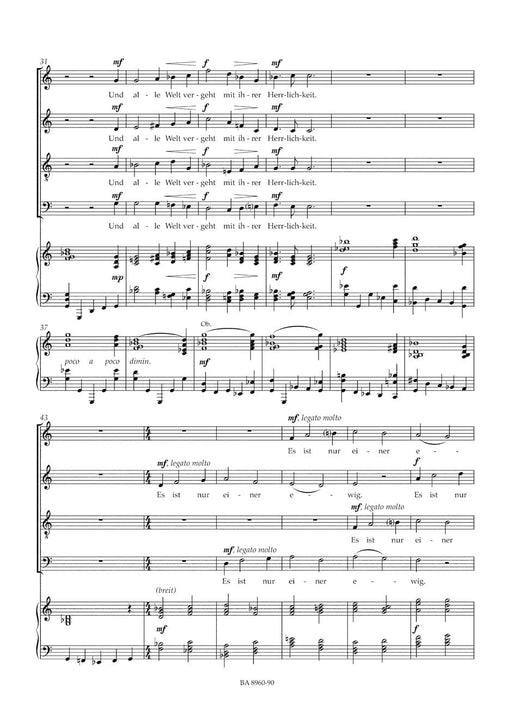 Abendsegen for four-Part Mixed Choir, Oboe and String Orchestra (2012) 雙簧管 弦樂團 騎熊士版 | 小雅音樂 Hsiaoya Music