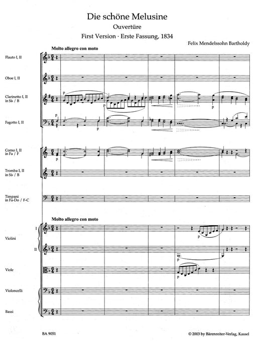 Die schöne Melusine op. 32 -Ouvertüre- Overture 孟德爾頌菲利克斯 序曲 騎熊士版 | 小雅音樂 Hsiaoya Music