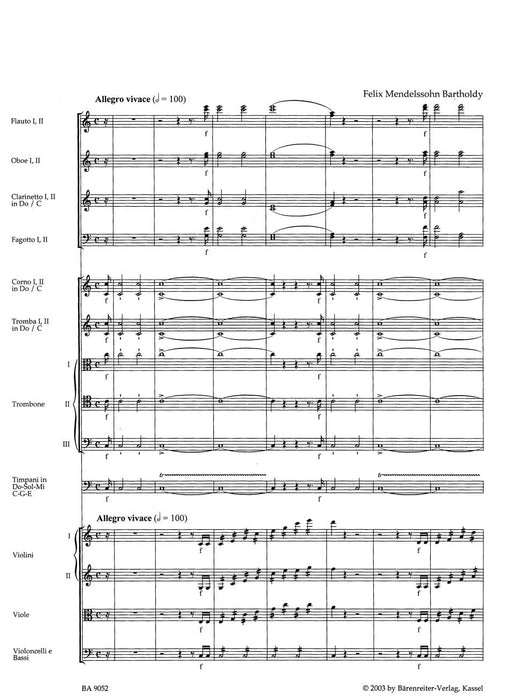 Ouvertüre C-Dur op. 101 "Trompeten-Ouvertüre" 孟德爾頌菲利克斯 騎熊士版 | 小雅音樂 Hsiaoya Music