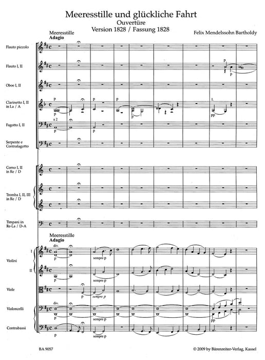 Calm Seas and Prosperous Voyage op. 27 (1828/1834) -Overture- Overture 孟德爾頌菲利克斯 序曲 騎熊士版 | 小雅音樂 Hsiaoya Music