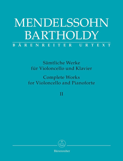 Complete Works for Violoncello and Pianoforte (Volume 2) 孟德爾頌菲利克斯 大提琴 鋼琴 騎熊士版 | 小雅音樂 Hsiaoya Music