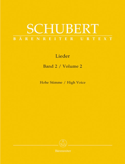 Lieder, Volume 2 (High voice) 舒伯特 高音 騎熊士版 | 小雅音樂 Hsiaoya Music