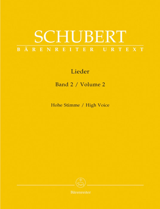 Lieder, Volume 2 (High voice) 舒伯特 高音 騎熊士版 | 小雅音樂 Hsiaoya Music