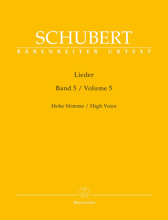 Lieder, Volume 5 (High Voice) 舒伯特 高音 騎熊士版 | 小雅音樂 Hsiaoya Music
