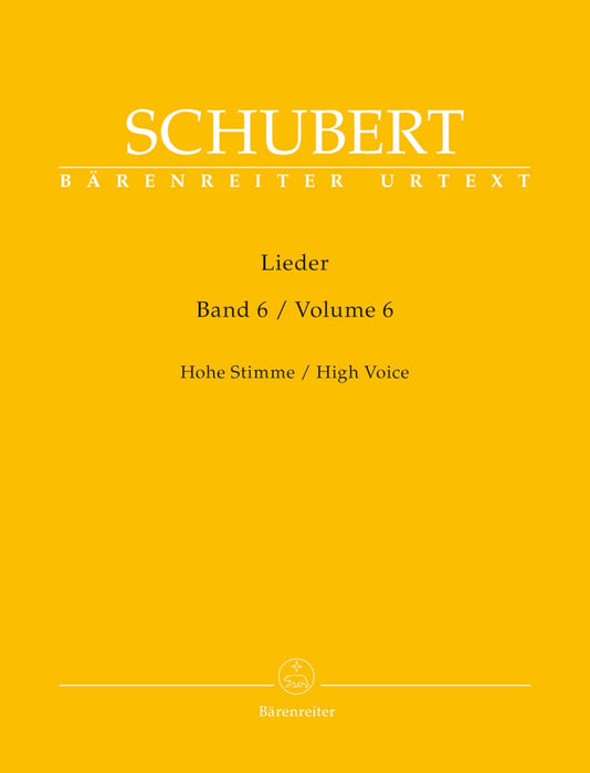 Lieder, Volume 6 (High Voice) 舒伯特 高音 騎熊士版 | 小雅音樂 Hsiaoya Music