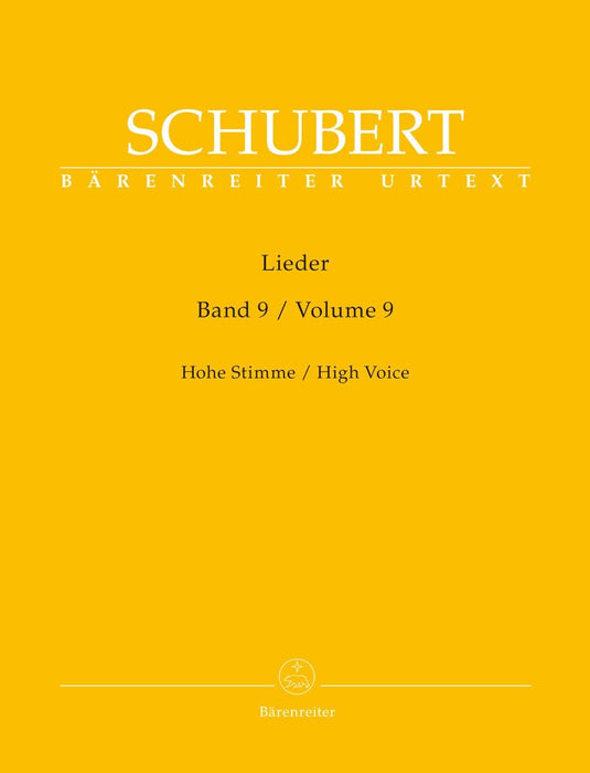 Lieder, Band 9 (Hohe Stimme) 舒伯特 騎熊士版 | 小雅音樂 Hsiaoya Music