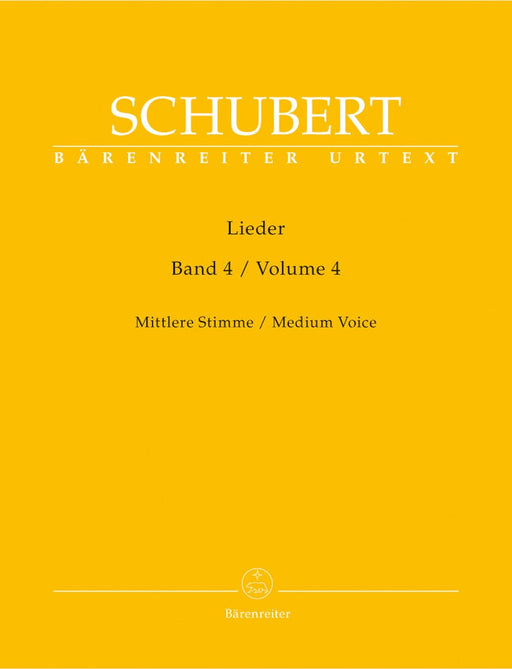 Lieder, Volume 4 (Medium voice) 舒伯特 騎熊士版 | 小雅音樂 Hsiaoya Music