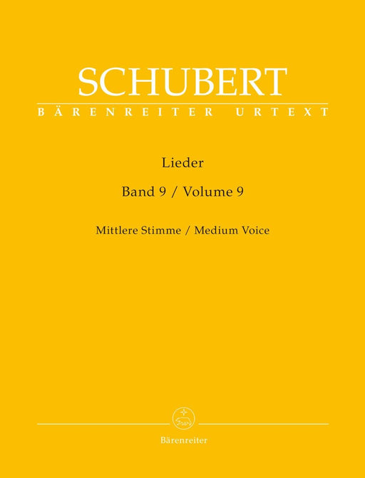 Lieder, Band 9 (Mittlere Stimme) 舒伯特 騎熊士版 | 小雅音樂 Hsiaoya Music