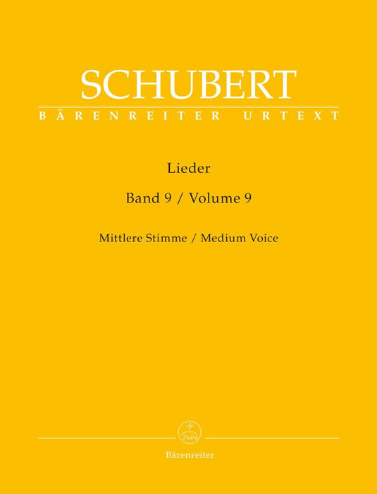 Lieder, Band 9 (Mittlere Stimme) 舒伯特 騎熊士版 | 小雅音樂 Hsiaoya Music