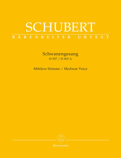 SchwanenGesang. Thirteen lieder on poems by Rellstab and Heine D 957 / "Die Taubenpost" D 965 A (Medium Voice) 舒伯特 天鵝之歌 騎熊士版 | 小雅音樂 Hsiaoya Music