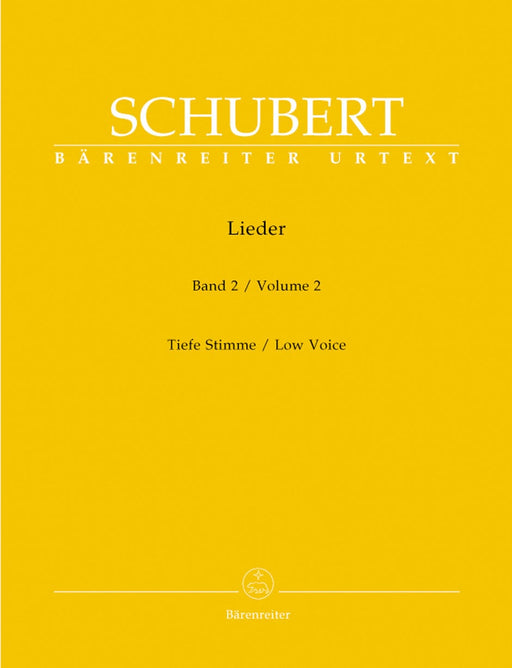 Lieder, Volume 2 (Low voice) 舒伯特 低音 騎熊士版 | 小雅音樂 Hsiaoya Music