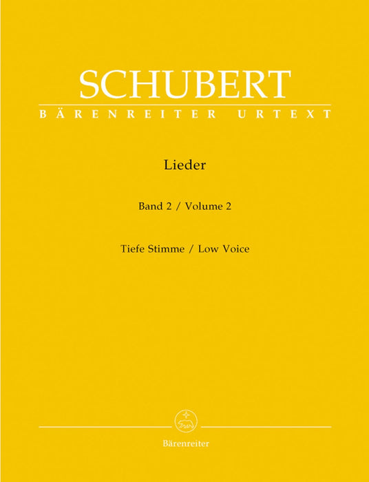 Lieder, Volume 2 (Low voice) 舒伯特 低音 騎熊士版 | 小雅音樂 Hsiaoya Music