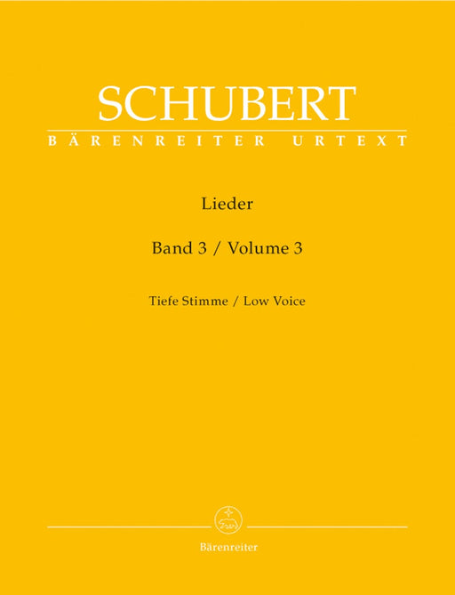 Lieder, Volume 3 op. 80-98 (Low voice) 舒伯特 低音 騎熊士版 | 小雅音樂 Hsiaoya Music