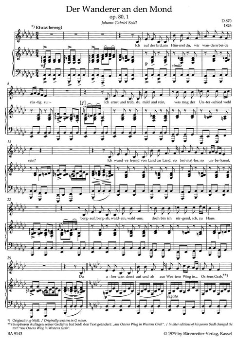 Lieder, Volume 3 op. 80-98 (Low voice) 舒伯特 低音 騎熊士版 | 小雅音樂 Hsiaoya Music