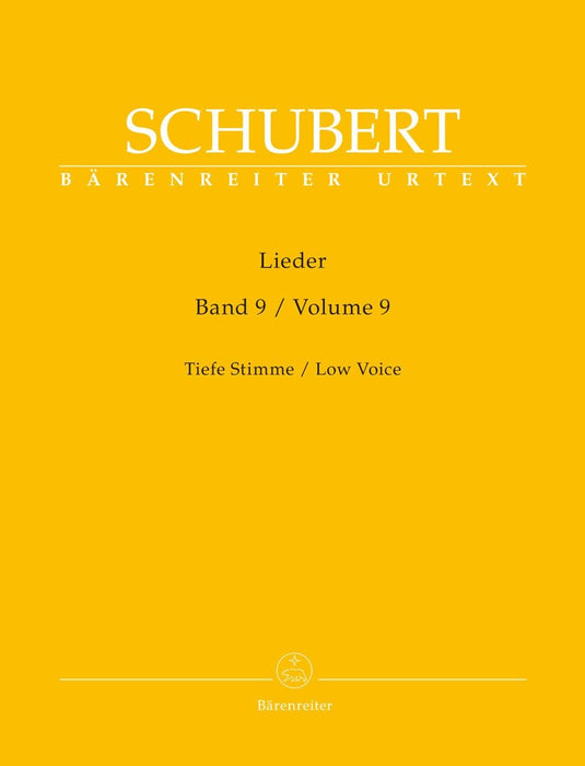 Lieder, Band 9 (Tiefe Stimme) 舒伯特 騎熊士版 | 小雅音樂 Hsiaoya Music