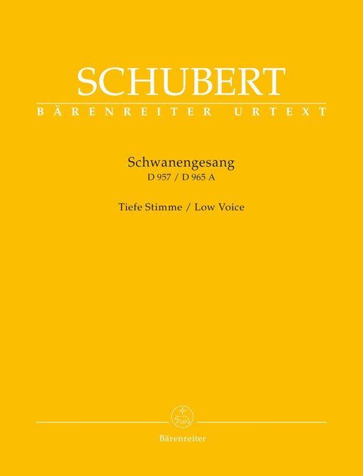 Schwanengesang. Thirteen lieder on poems by Rellstab and Heine D 957 / "Die Taubenpost" D 965 A (Low Voice) 舒伯特 天鵝之歌 低音 騎熊士版 | 小雅音樂 Hsiaoya Music