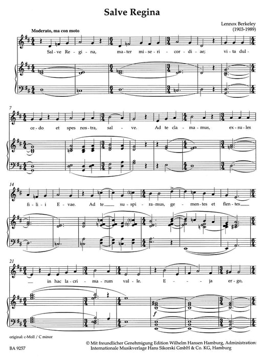 Salve Regina -Settings for Solo Voice and Organ- Settings for Solo Voice and Organ 女王 獨奏 管風琴 騎熊士版 | 小雅音樂 Hsiaoya Music