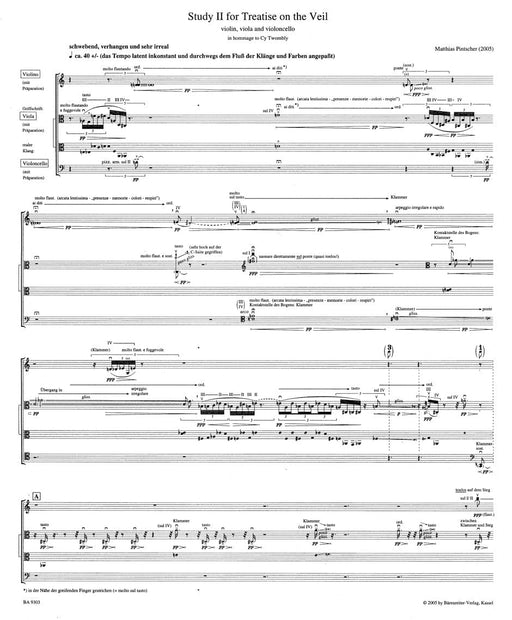 Study II for Treatise on the Veil for violin, viola and Violoncello (2005) 小提琴 中提琴 大提琴 騎熊士版 | 小雅音樂 Hsiaoya Music
